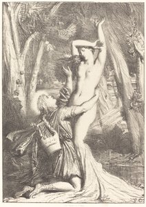 Apollon ve Defne by Théodore Chassériau