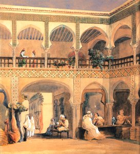 Orleans'ta Pazar, 1840'lar. by Théodore Chassériau