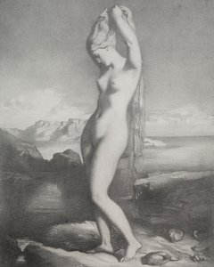 Venüs Anadyomene, 1839. by Théodore Chassériau