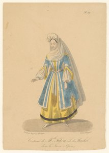 Cornélie Falcon, Rachel'ın La Juive Costume de Melle operasında rol aldı. Falcon, Rachel'ın La Juive'deki rolü (Opèra) (nesne üzerine başlık) Aktörler, aktrisler hun roldeki operazangerlerde (dizi adı) by Théodore Lejeune