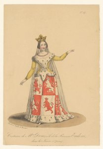 Julie Dorus-Gras de rol van prinses Eudoxie La Juive operasında Bayan Dorus