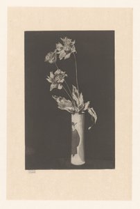 Çin motifli vazoda çiçekler La Chine by Théodore Roussel (signed by artist)