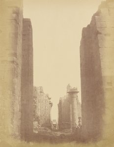 Karnak, Hipostil Odasından Görünüm by Théodule Devéria