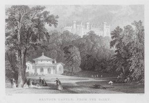 Mandıradan Belvoir Kalesi (gravür) by Thomas (after) Allom