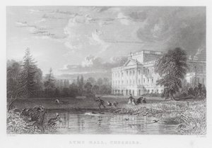 Lyme Hall, Cheshire (gravür) by Thomas (after) Allom