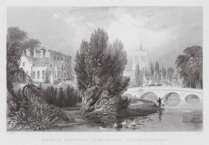 Melton Mowbray, Kulüp Binası, Leicestershire (gravür) by Thomas (after) Allom