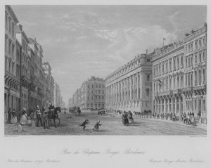 Rue du Chapeau Rouge, Bordeaux (gravür) by Thomas (after) Allom