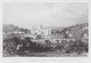 Southwell, Nottinghamshire (gravür) by Thomas (after) Allom