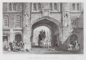 Taş Yay, Lincoln (gravür) by Thomas (after) Allom