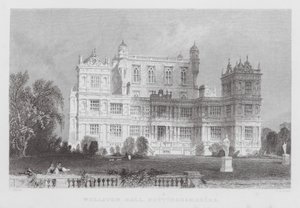 Wollaton Hall, Nottinghamshire (gravür) by Thomas (after) Allom