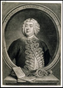 Francesco Bernardi Senesino, Alexander van Haecken tarafından oyulmuş (1701-58) by Thomas (after) Hudson