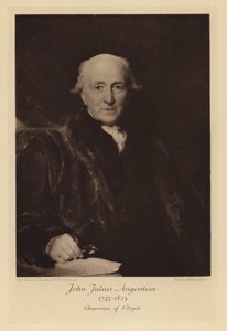 John Julius Angerstein, Londra Lloyd's Başkanı (gravür)