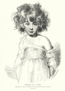 Bir çocuğun portresi (gravür) by Thomas (after) Lawrence