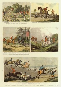 Eski Moda Spor Resimleri ve Byegone Günlerinde Yol (renkli taş) by Thomas (after) Rowlandson