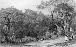 Castle Eden Hall, Durham, 1833  by Thomas Allom