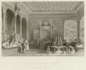 Bir Türk Kafesinin İçi by Thomas Allom