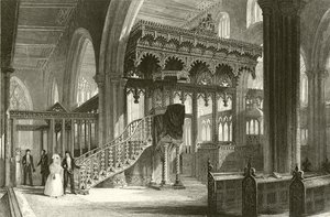 Sefton Church, Lancashire  by Thomas Allom