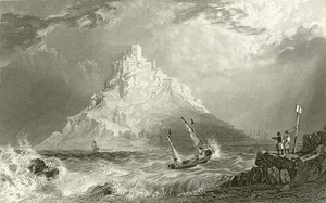 Aziz Michael Dağı, Cornwall by Thomas Allom