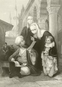 Türk mektup yazarı by Thomas Allom