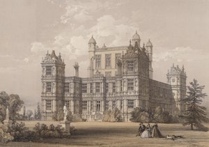 Wollaton Salonu, Nottinghamshire by Thomas Allom