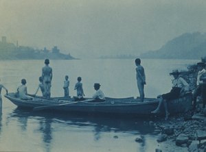 Kayıklı Çocuklar, Ohio Nehri, Wheeling yakınlarında, Batı Virginia by Thomas Anshutz