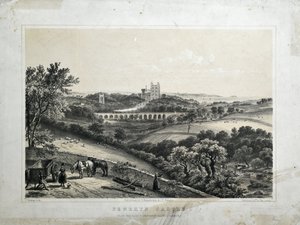Penrhyn Kalesi, 1850 dolayları (kağıt üzerine renkli litografi) by Thomas Ashburton Picken