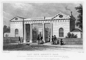 Doğu Kapısı, Regents Park, Londra, 1827.
