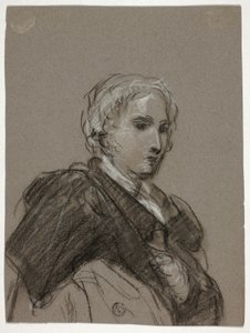Kadın Büstü (rekto); Draped Figür, Üç Çeyrek Boy (ters) by Thomas Barker