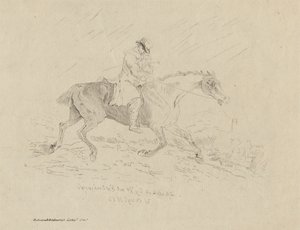 Cadger'ın Koşusu by Thomas Bewick