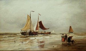 balıkçı tekneleri by Thomas Bush Hardy