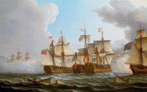 Cape St. Vincent Savaşı by Thomas Buttersworth
