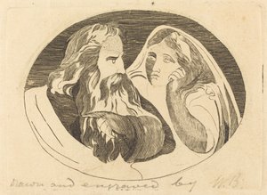 Lear ve Cordelia by Thomas Butts, Jr. after William Blake