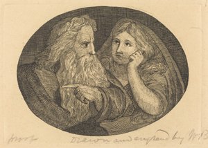 Lear ve Cordelia by Thomas Butts, Jr. after William Blake
