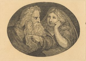 Lear ve Cordelia by Thomas Butts, Jr. after William Blake