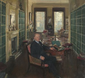 Sir Robert Witt, 32 Portman Meydanı'ndaki Kütüphanesinde by Thomas Cantrell Dugdale