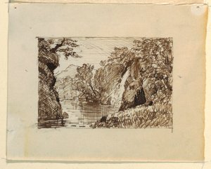 hayali manzara by Thomas Cole