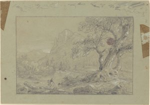 "Dağ Ford" çalışması by Thomas Cole
