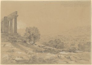 Juno Tapınağı, Agrigentum by Thomas Cole