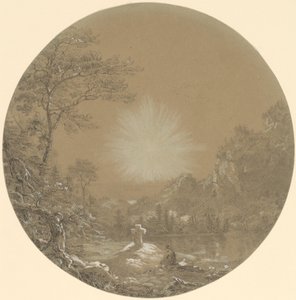Vahşi Doğada Haç by Thomas Cole