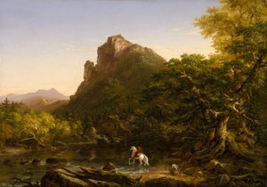 Dağ Ford, 1846. by Thomas Cole