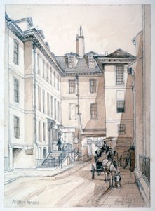 Austin Friars Caddesi, Londra Şehri, 1851. by Thomas Colman Dibdin