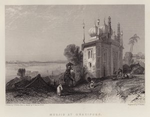 Ghazipore'de Musjid (renkli taş) by Thomas Colman Dibdin