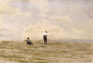 Ağı Onarmak, 1882 by Thomas Cowperthwait Eakins