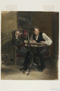 Zither Çalan by Thomas Cowperthwait Eakins