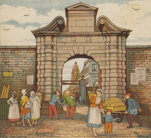 Calais: su kapısı (renkli taş) by Thomas Crane