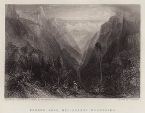 Kooner Geçidi, Neilgherri Dağları (renkli taş) by Thomas Creswick