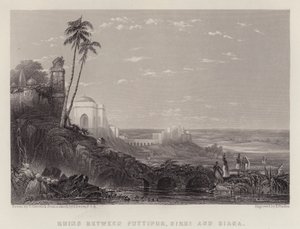 Futtipur, Sikri ve Biana (renkli taş) arasındaki kalıntılar by Thomas Creswick