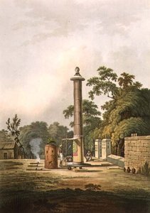 Joseph Constantine Stadler (fl.1780-1812) tarafından oyulmuş bir Hindu İbadet Yeri, pub. Edward Orme (1774-c.1820) c.1803 (lito) tarafından by Thomas Daniell