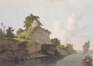 Ganj Nehri üzerindeki Currah yakınlarındaki Hindoo Tapınağı, 