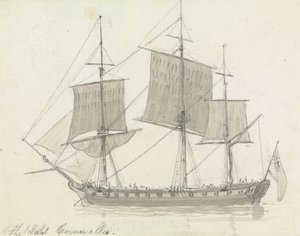 Gemi, 'Earl Cornwallis' by Thomas Daniell